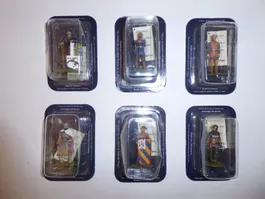 5.- Sale Mittelalter Ritter, Metall, 6,5cm, neu, Pr. pro Fig