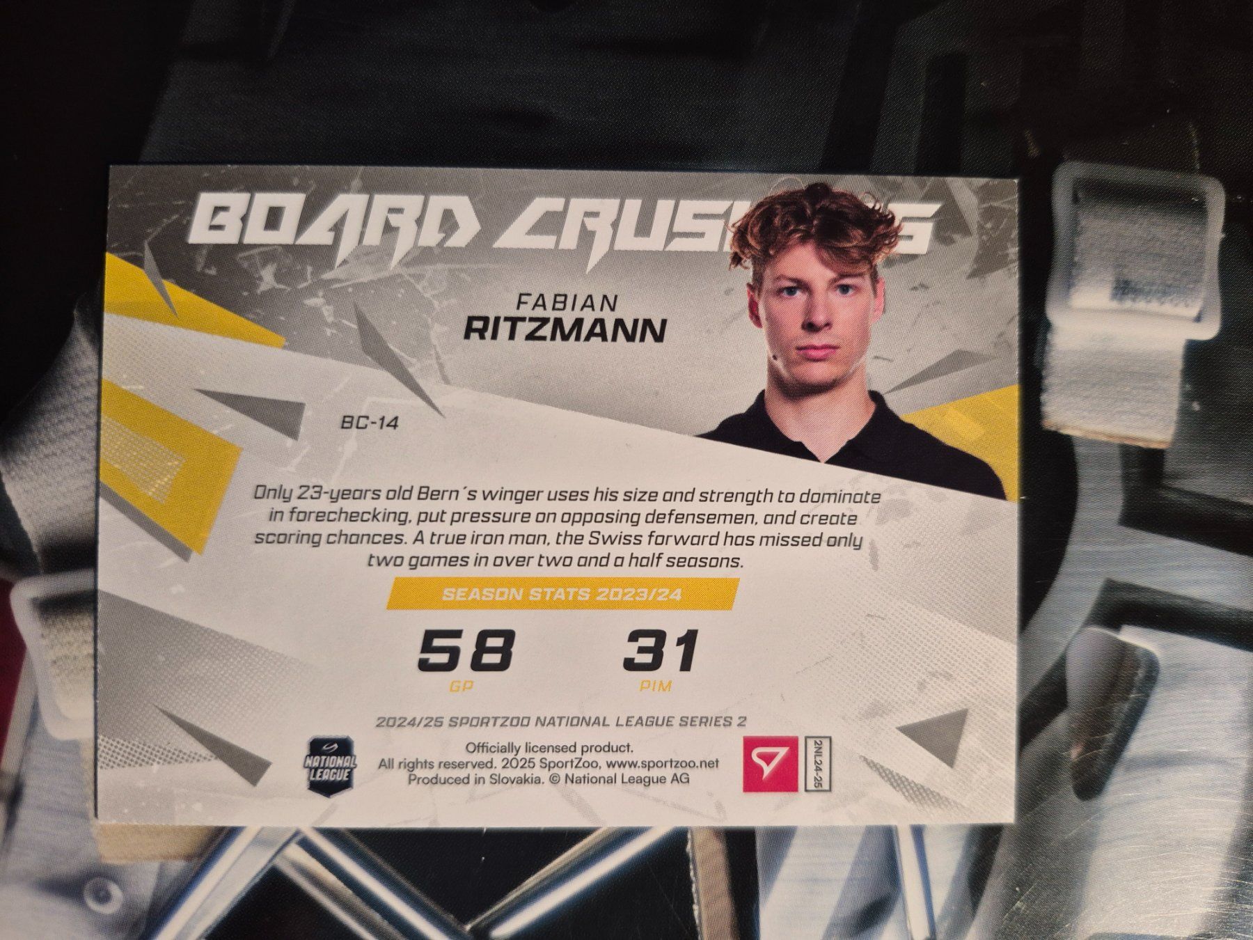 Fabian Ritzmann SC Bern Sportzoo 2024/25 (Gebraucht) in Treiten für CHF ...