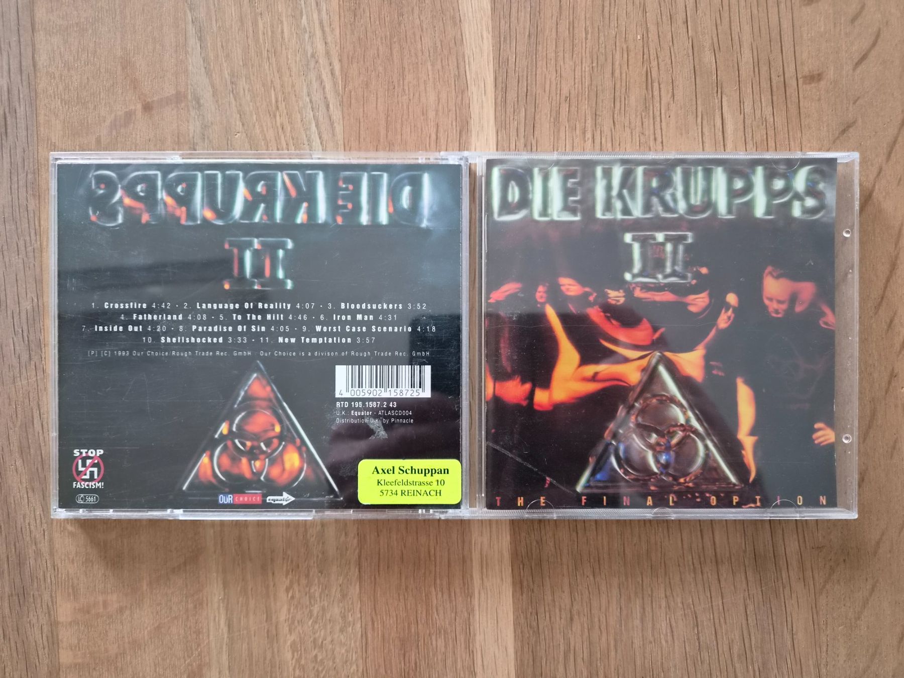 CDs: CD Die Krupps - II - The Final Option, 1993 – Gebraucht aus Nebikon von Harley-Davidson01