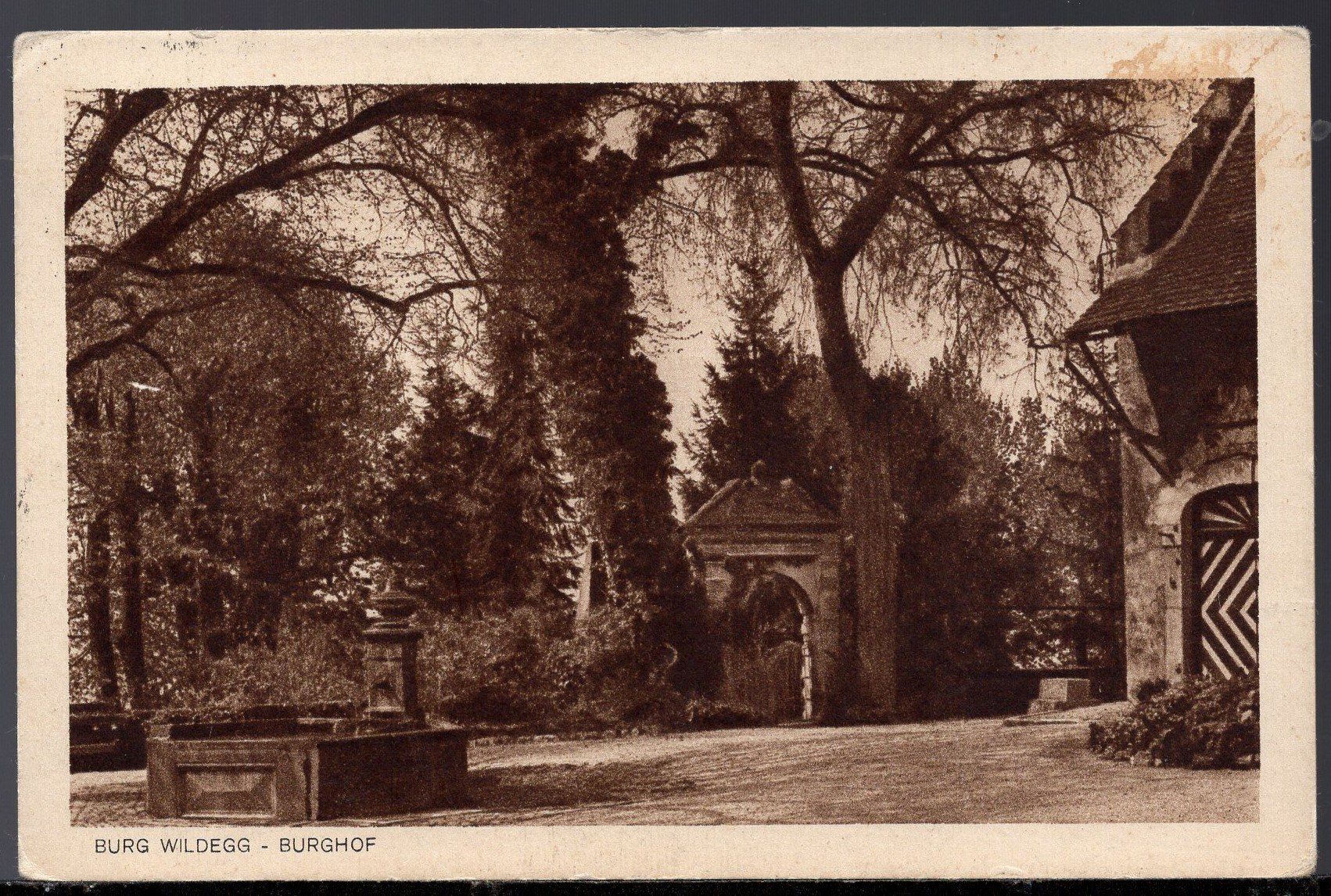Cartoline postali: WILDEGG - BURGHOF  1923 – Usato da Aarau venduto da kufi44