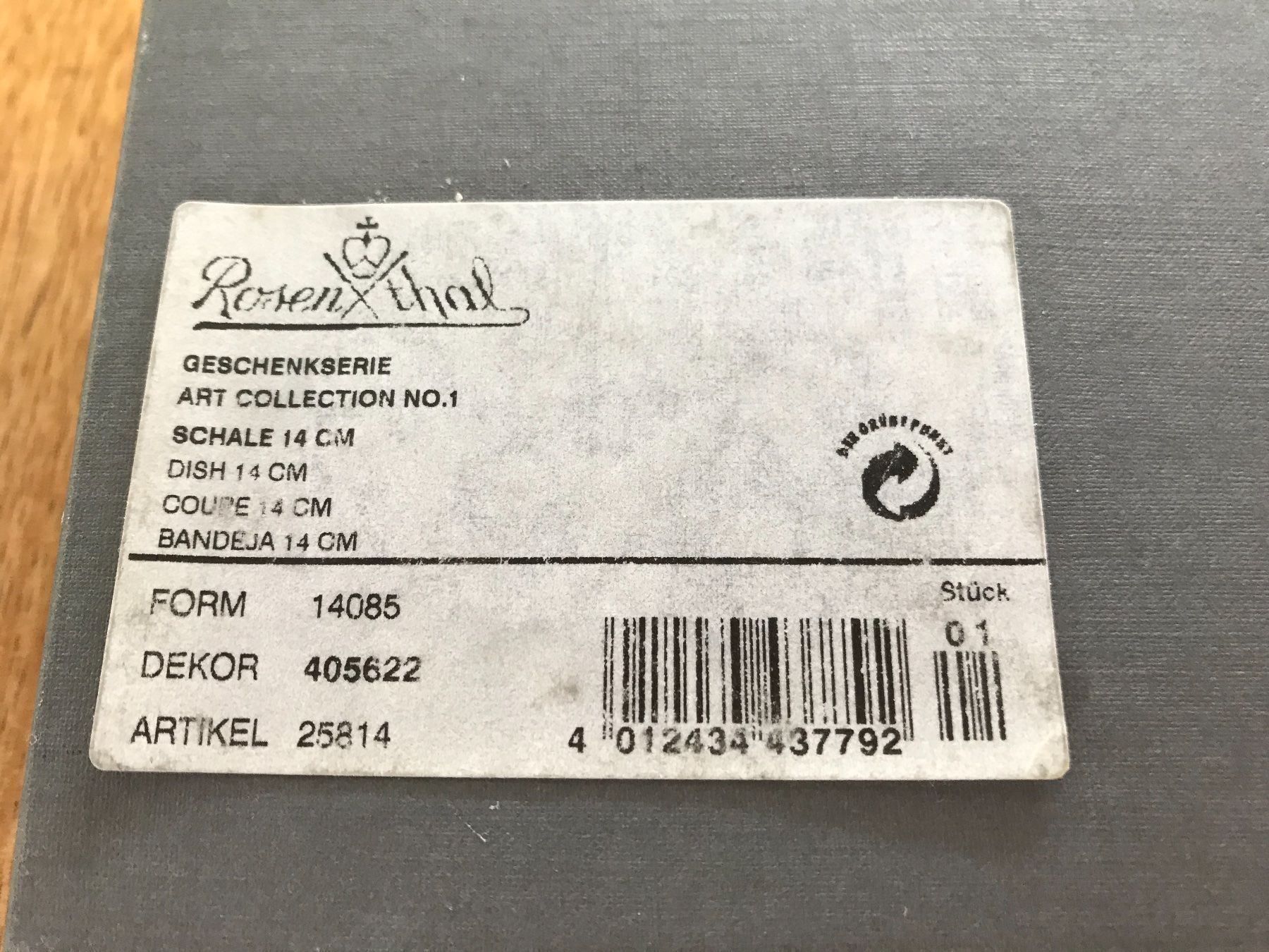 Rosenthal Ciotole: ROSENTHAL STUDIO LINE- KUENSTLERSCHALE – Nuovo (secondo la descrizione) da Hugelshofen venduto da seagull 2