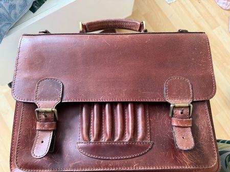 Ledertasche Shalimar Germany  Vintage 45 Zeichen
