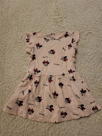 Süesses Kleid mit Minnie Maus Print, Grösse 92