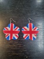 Coole Ohrringe im Union Jack Design, neu!