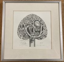 Lithografie von Marcel Kunz 1981    (ID 5320)