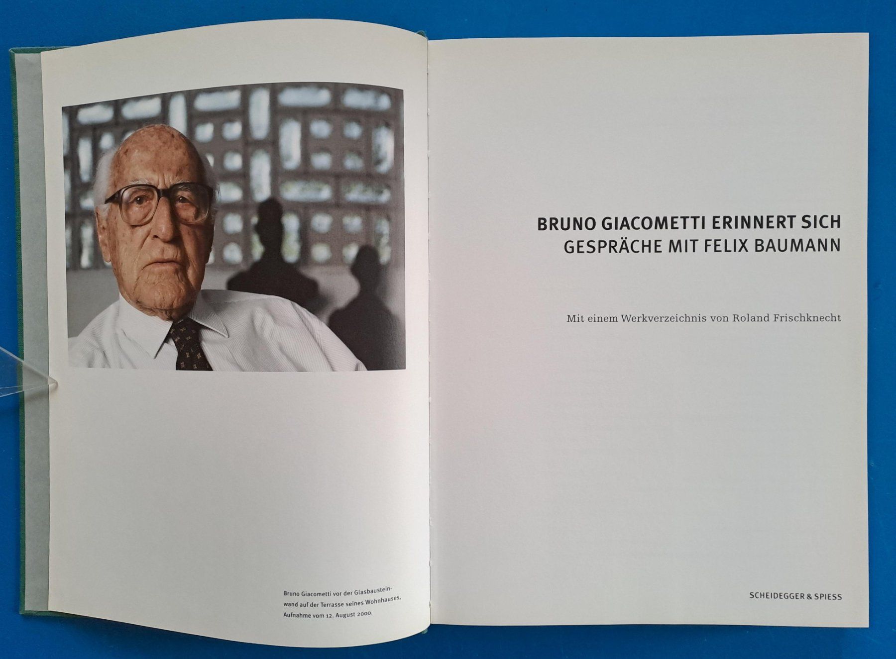Libri: BRUNO GIACOMETTI ERINNERT SI – Usato da Zürich venduto da archiphil 2