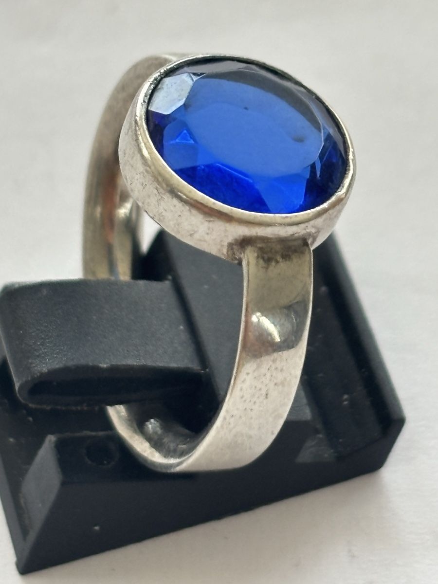 Anelli: Ring Silber 925 mit blauem Stein facettiert gebraucht – Usato da Langnau am Albis venduto da flusspflege 3