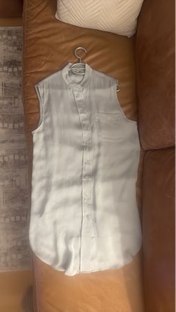 Elegante long Damenbluse, silber, Grösse M,.