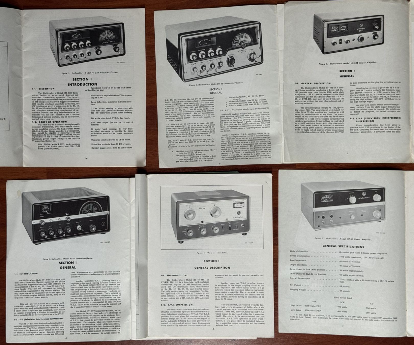 Radiocomunicazione: 6 Hallicrafters Handbücher Los 1 – Usato da Ins venduto da funkflieger 1