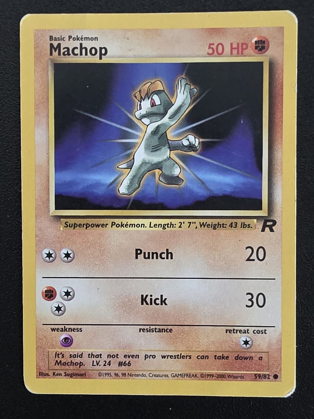 Pokémon Carte collezionabili: Machop Team Rocket 59/82 English – Usato da lausanne venduto da Pipito93