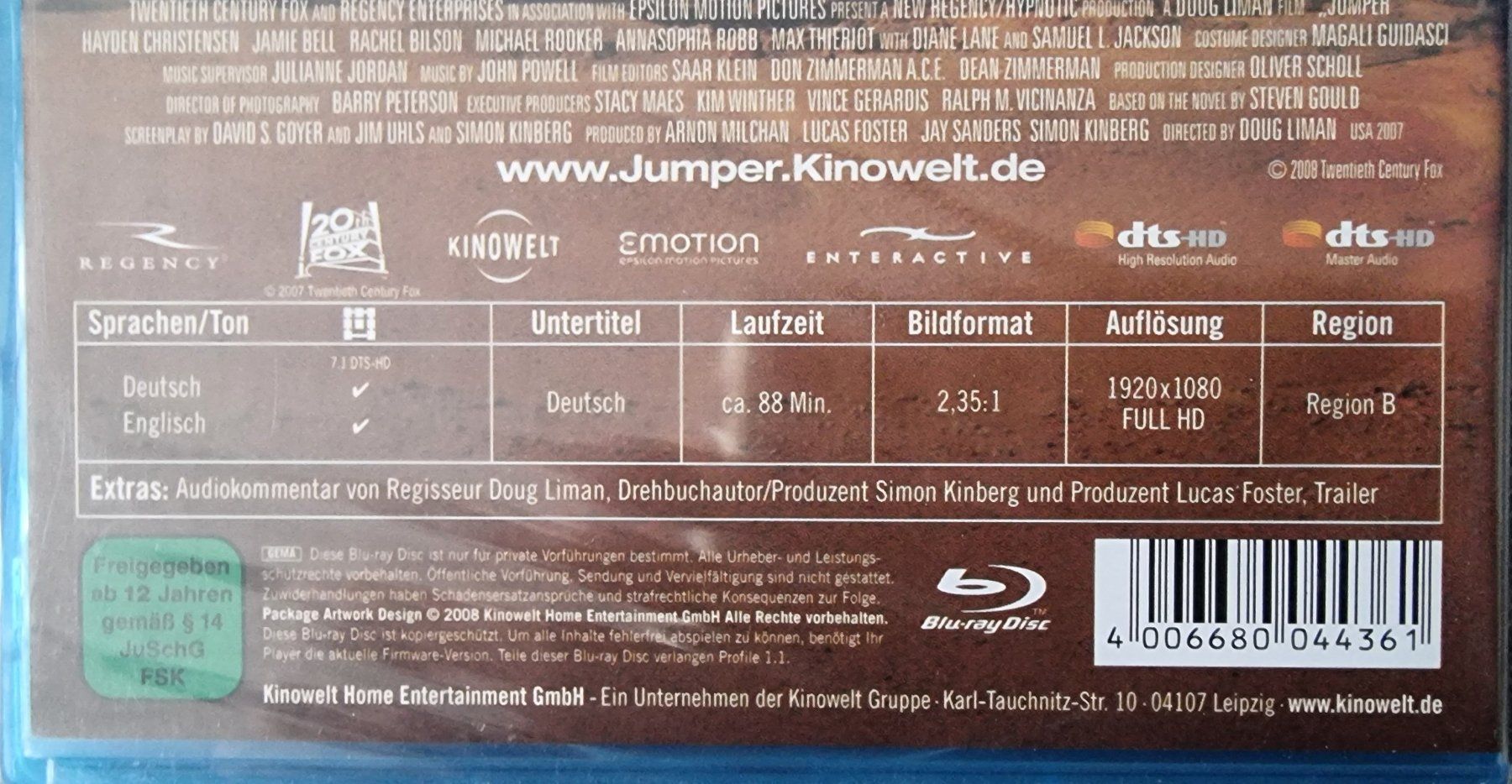 Alle DVDs: Blu Ray Jumper - NEU – Neu und originalverpackt aus Oetwil am See von fineli2 1