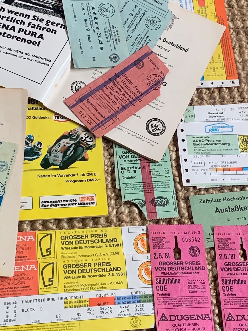 Documents: Alte Programme Hockenheim – D'occasion à Bibern SO par wecafra 9