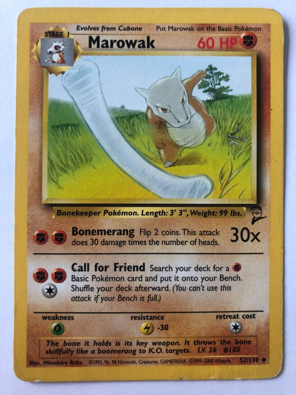 Pokémon Carte collezionabili: Marowak - Base Set 2 - Pokemon – Usato da Nussbaumen AG venduto da Bika-Shop