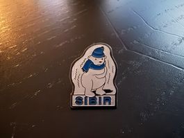 Sibir-Pin mit Eisbär, seltenes Sammlerstück für den Winter