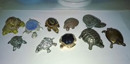 10 Schildkrötli Figuren/Dosen (Estée Lauderdöschen)