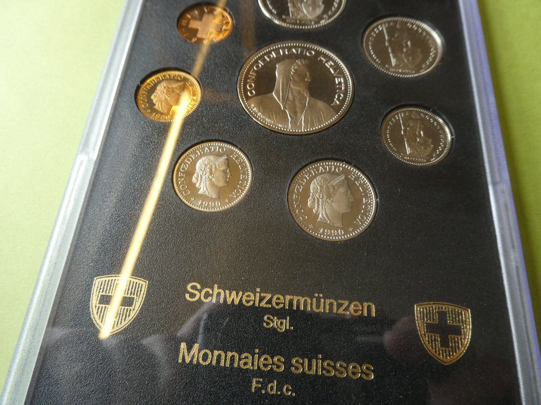 Alle Münzen: Schweiz 1990, Münzsatz Stempelglanz – Neu (gemäss Beschreibung) aus Hinterforst von Rohusri 1