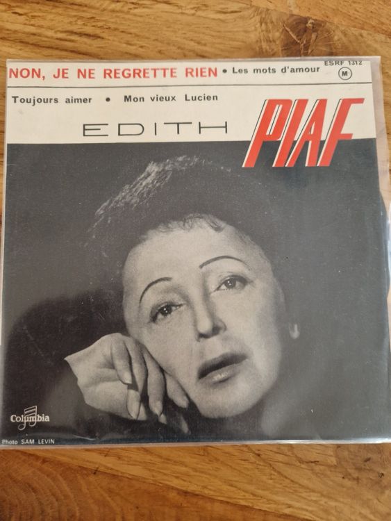 Vinyl Single - Edith Piaf - Non, Je Ne Regrette Rien (Gebraucht) in ...