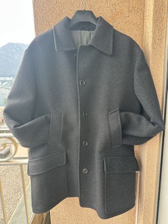 Cappotto uomo lana grigio taglia 50 buone condizioni