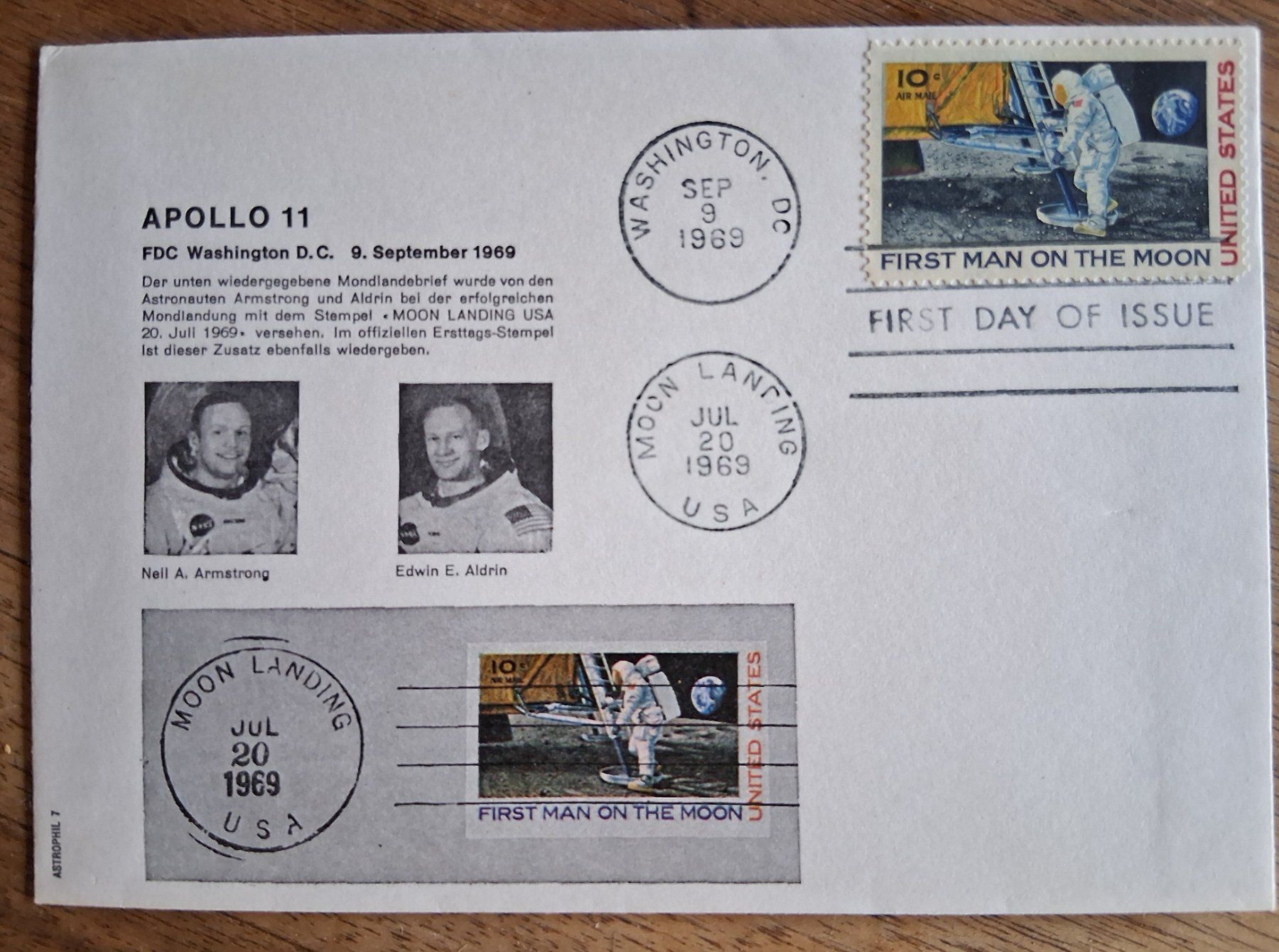 Buste & buste per spedizione: Ersttagsbrief Apollo 11 – Nuovo (secondo la descrizione) da Herisau venduto da Katapu
