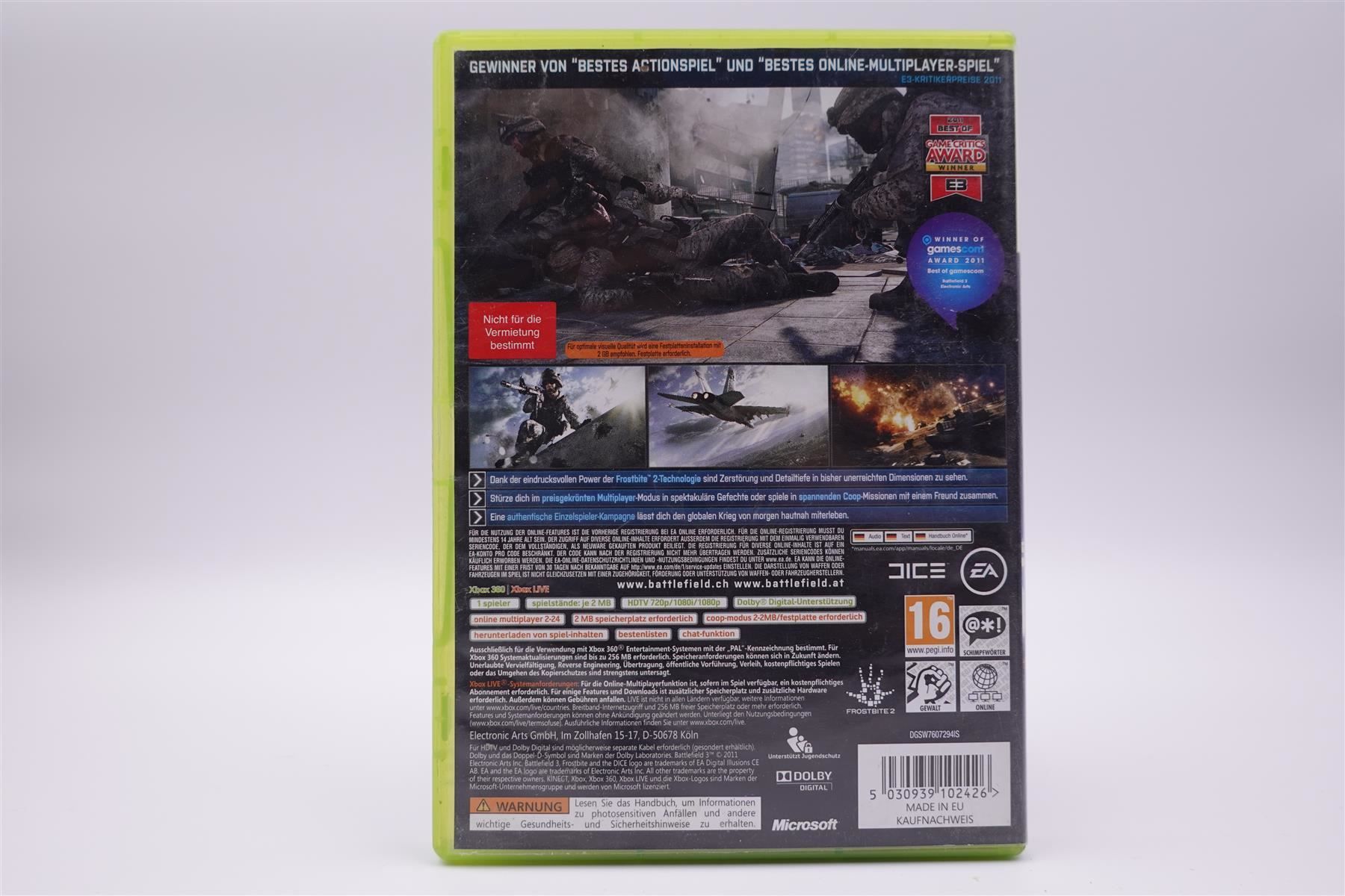 Microsoft Giochi: Battlefield 3 (XBOX360) – Usato da Herisau venduto da ZelliZone 1