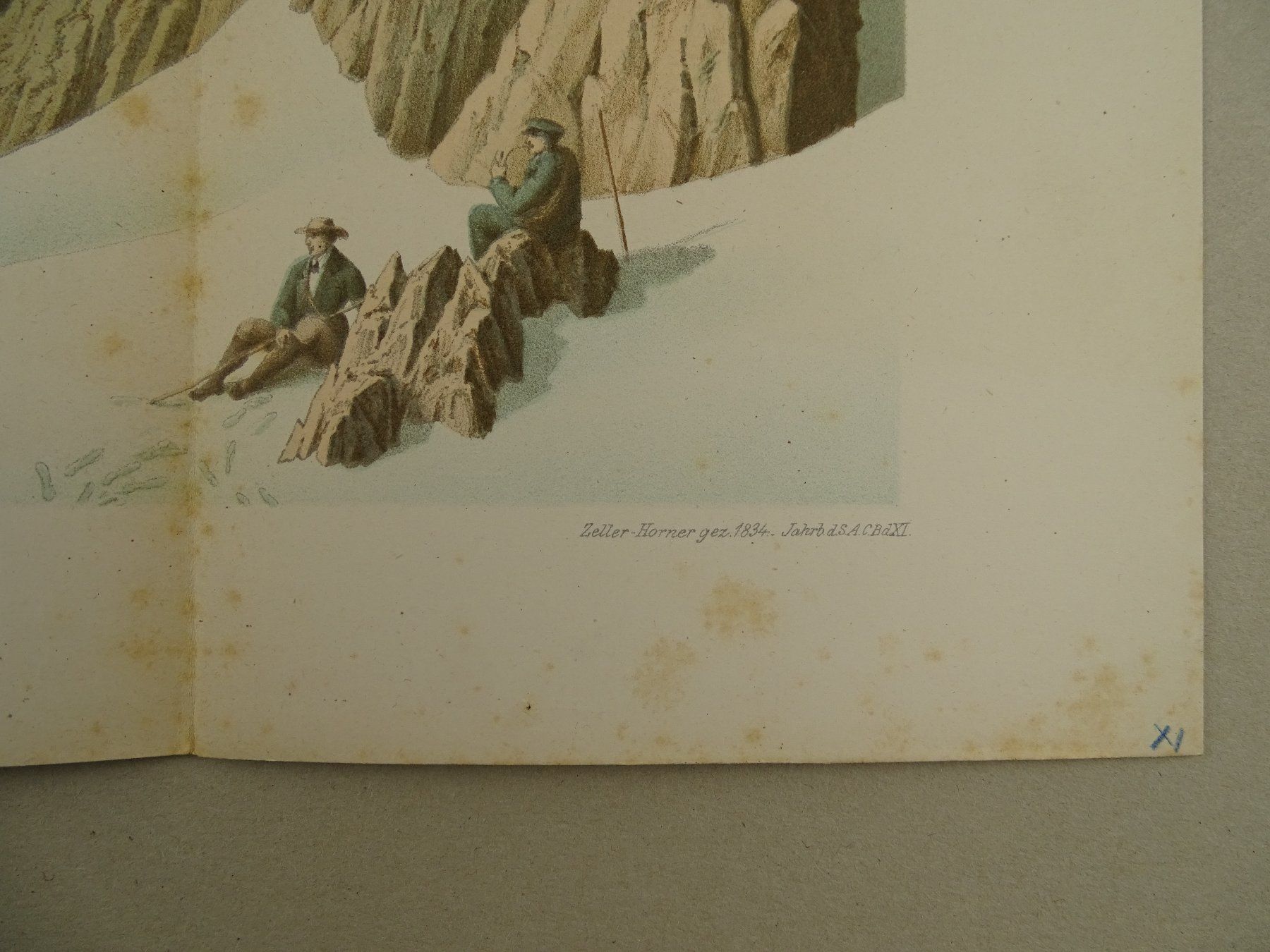 Stiche: PANORAMA, AUF DEM GRASSENPASS BEI ENGELBERG, 1875 – Gebraucht aus Grüningen von Kartensammler 3