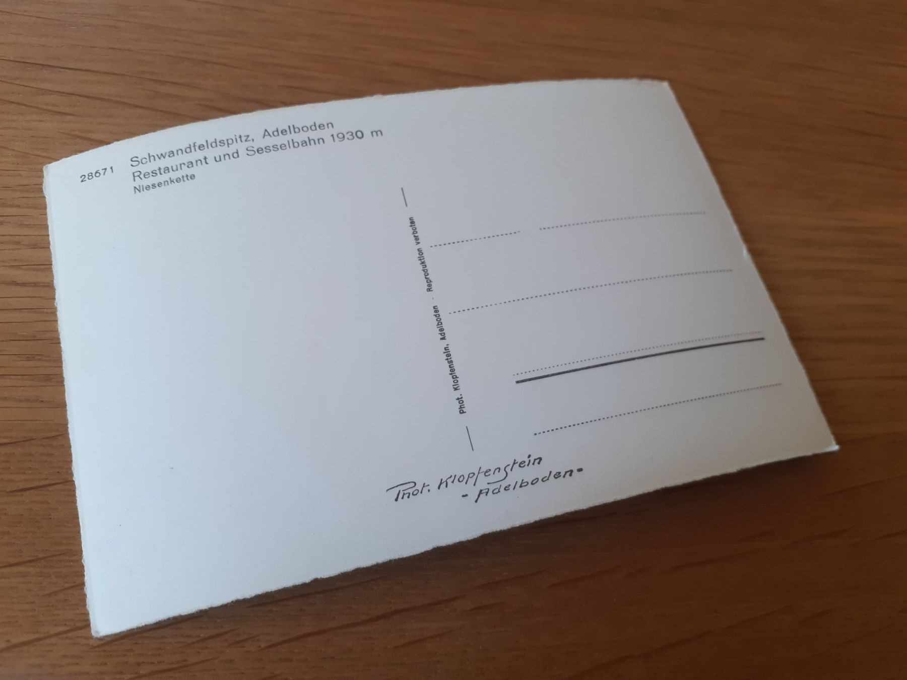 Cartoline postali: ADELBODEn - SCHWANDFELDSPITZ - RESTAURANT - SESSELBAHN – Usato da Winterthur venduto da Ornyx7 1