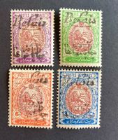 Iran (Persien, 1911), 4 Werte (*, mit Falz)