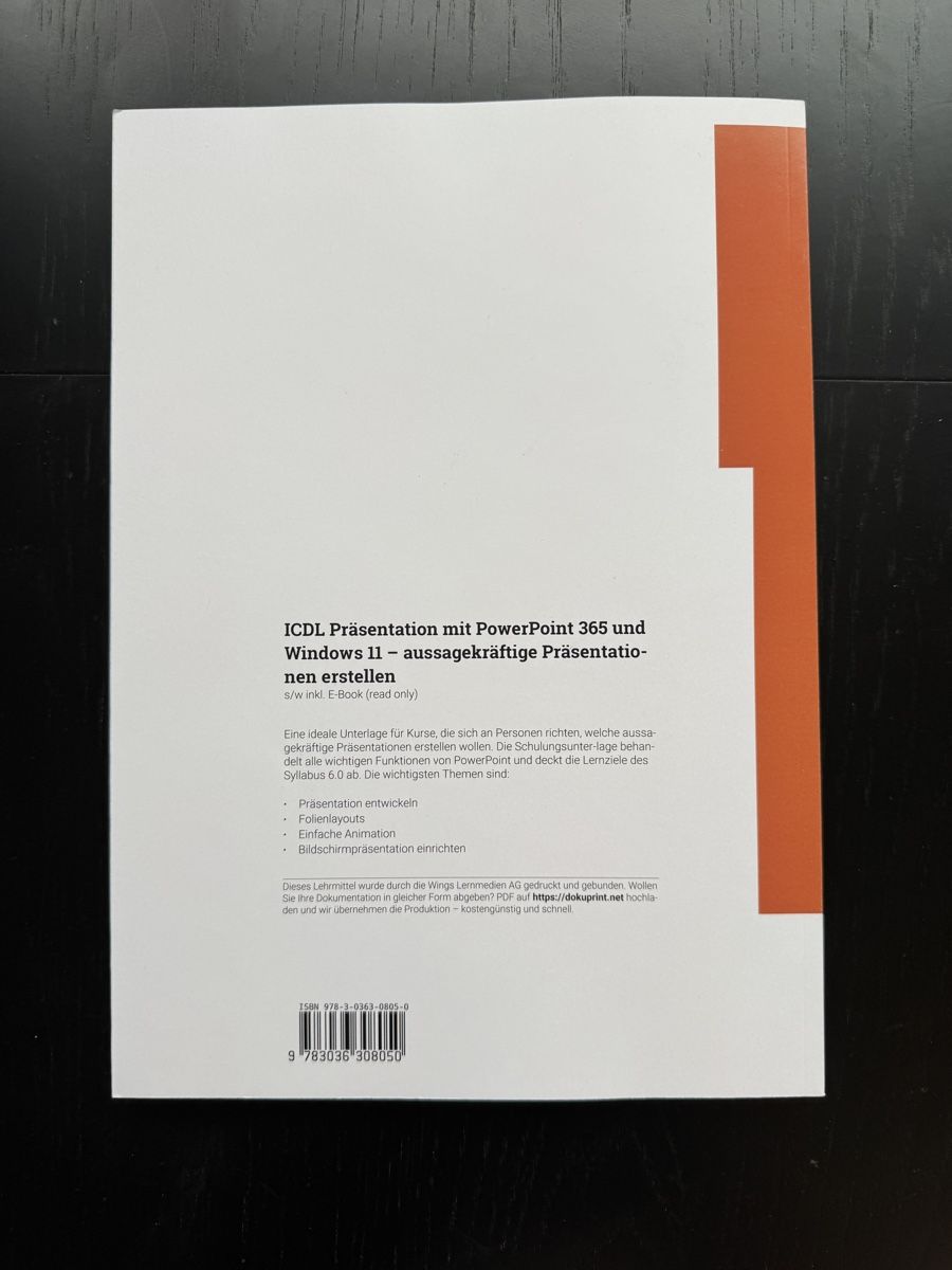 Bücher: ICDL Präsentation - Powerpoint 365 – Gebraucht aus Kilchberg ZH von zimna 1