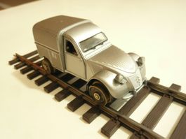 SPUR 1 SCHIENENBUSS 2CV SERVICEWAGEN EIGENBAU ANALOG MIT OVP