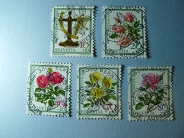 1982 Tag der Briefmarke Rosen Pro Juventute ET Voll