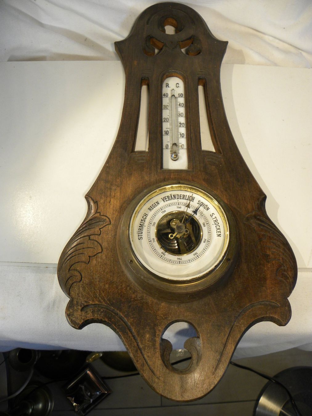 Altri elettrodomestici e apparecchi d’epoca: Biedermeier Barometer von Lufft – Usato da Reinach venduto da Taysalmon