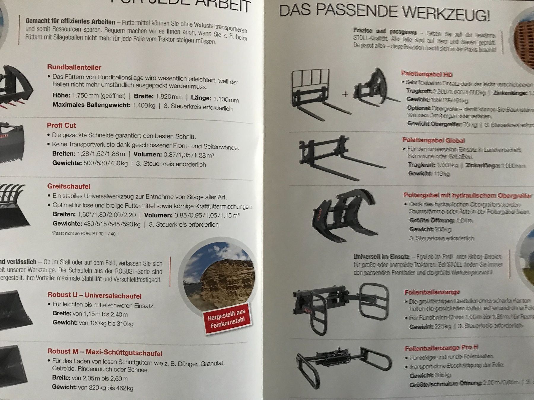 Documenti: Stoll Frontlader Prospekt – Usato da Balterswil venduto da Jeko1967 2