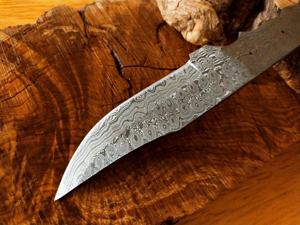 GEPRÜFT: Rohling Klinge DAMASKUS Messer Damast Schmiede (Neu und ...
