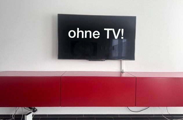 TV Möbel: TV-Möbel rot – Gebraucht aus Bern von Hirsch-2049