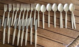 Silberbesteck  Set Berndorf 9Löffel 9Messer 10Gabeln
