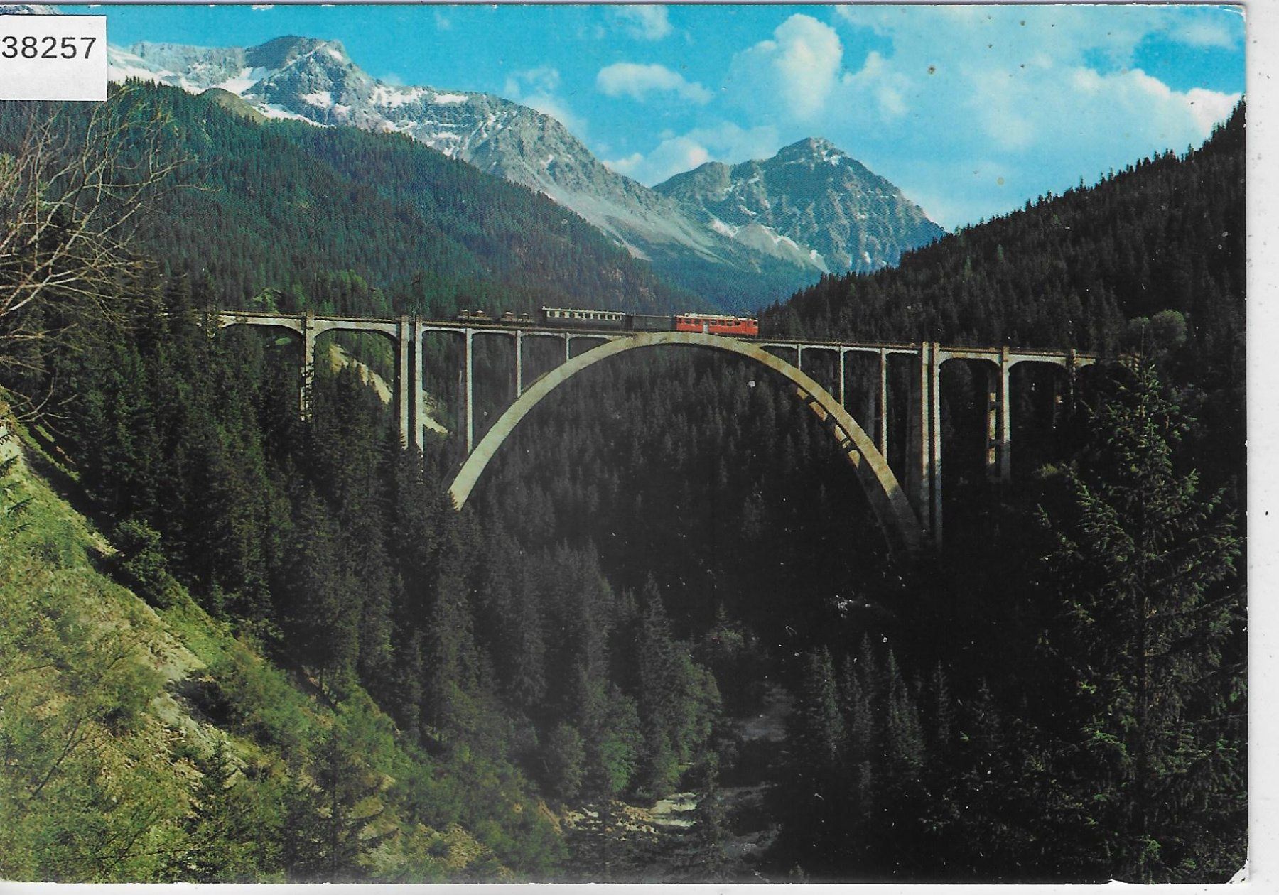 Cartoline postali: Langwieser-Viadukt der Chur-Arosabahn – Usato da Ettingen venduto da Kartenplanet