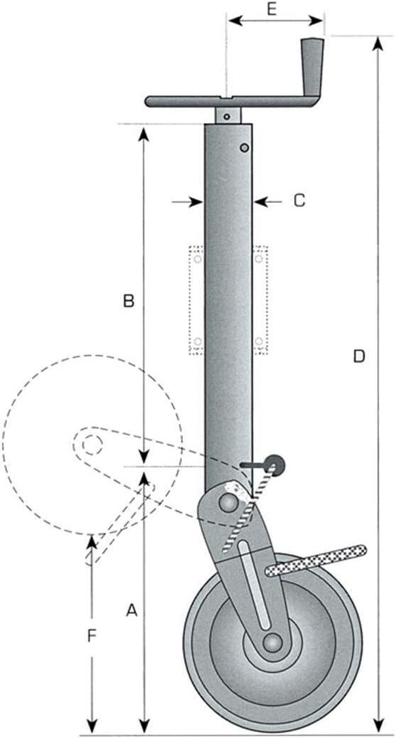 Remorques: Stützrad 1000 kg – Neuf avec emballage d'origine à Bottighofen par zaap 2