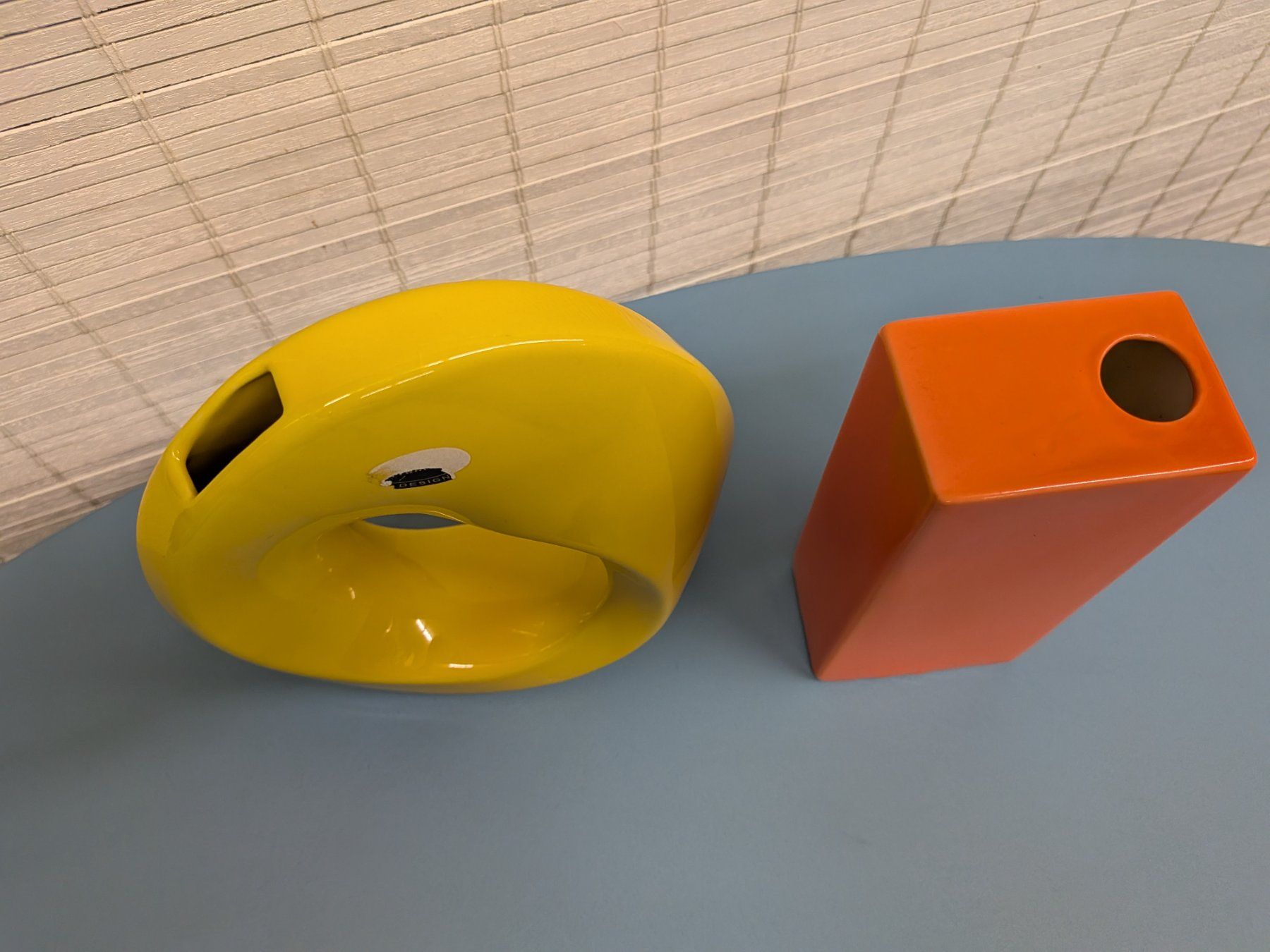Vasi & Recipienti: Orange & gelbe Keramik Vase – Usato da Emmen venduto da magelan 2