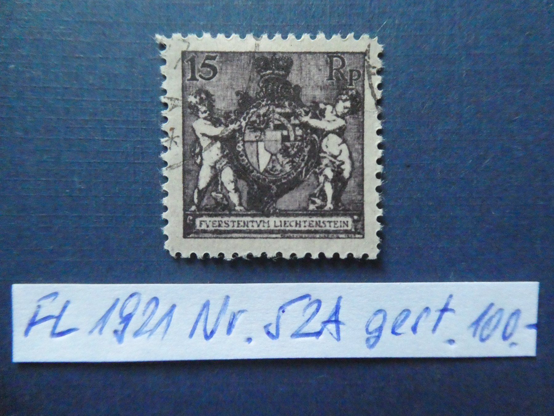 Tutti i francobolli: FL 1921 Nr. 52A gestempelt – Usato da Lausen venduto da Herbamare01