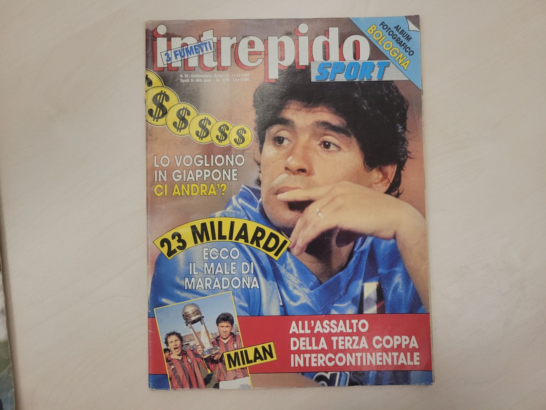Guerin Sportivo N°33 – 1989 – Maradona "La Verità" Napoli – Juventus, Milan