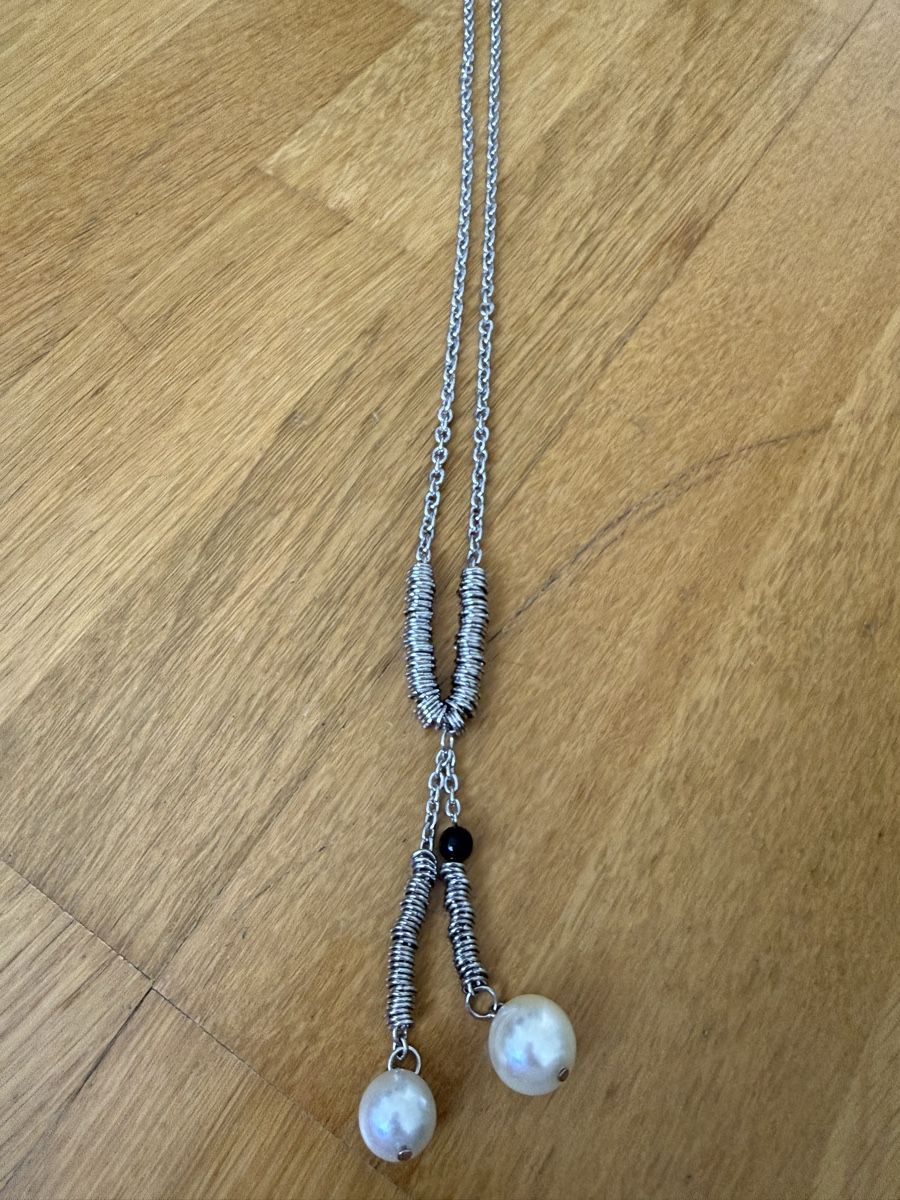 Catenine: Halskette Silber mit Perlen guter Zustand – Nuovo (secondo la descrizione) da Richterswil venduto da cobruetsch