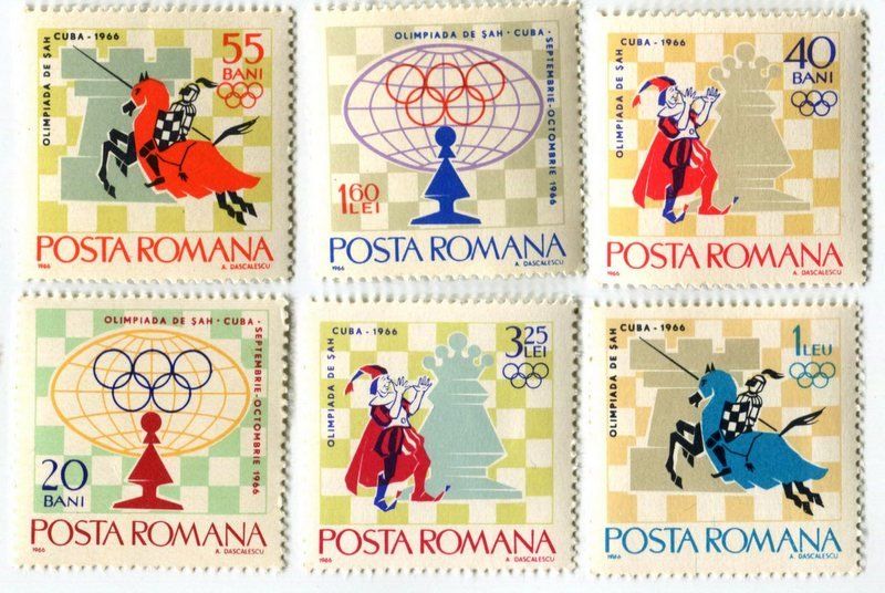 Alle Briefmarken: Briefmarken "Schach". Rumänien. – Neu und originalverpackt aus Basel von Butsch5