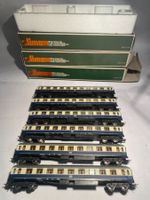 Lima 6x Personenwagen Abteilwagen 1. Klasse  DB Blau/weiss
