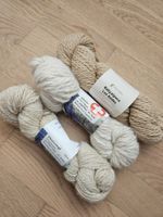 Schwarzkopfwolle und Alpakawolle Set