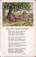1916 AK Psalm: Mein Herz, ich will dich fragen