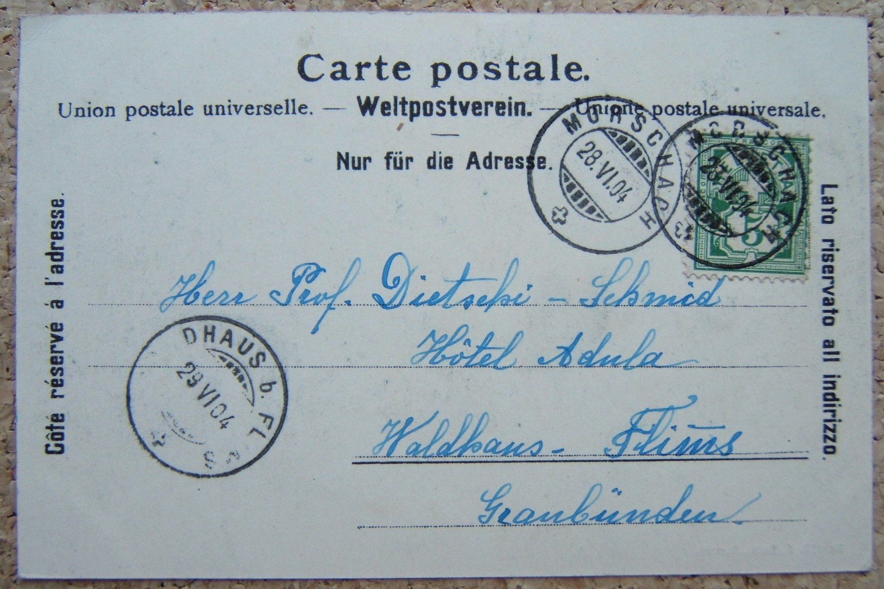Cartes postales: AK MORSCHACH 1904 – D'occasion à Brunnen par Nonne04 1