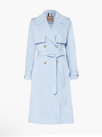 Boss Trenchcoat hellblau Gr. 38