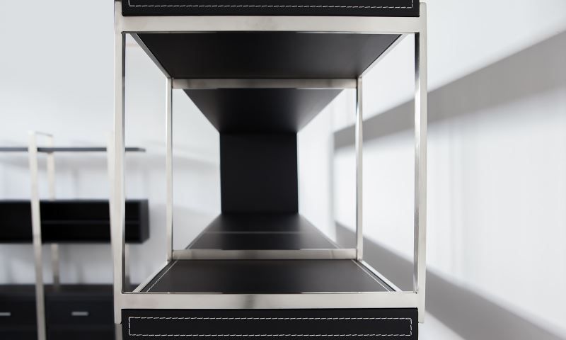 Scaffali: Aktenschrank Pavia Lederoptik schwarz – Nuovo e nell'imballaggio originale da Herbertingen venduto da jet-line-e-trade 3