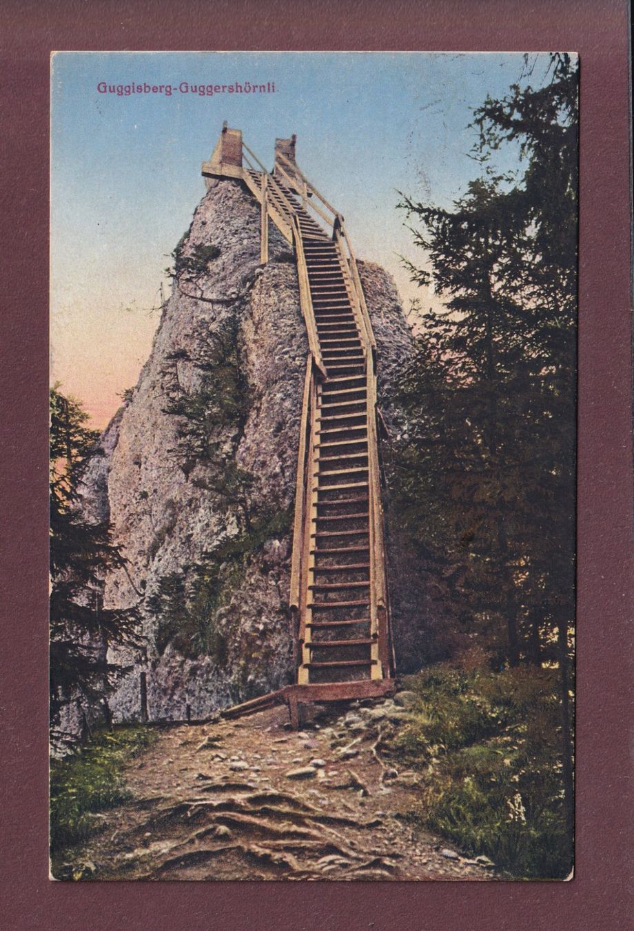 Cartoline postali: GUGGISBERG - Guggershörnli - 1918 – Usato da Pully venduto da nicecards