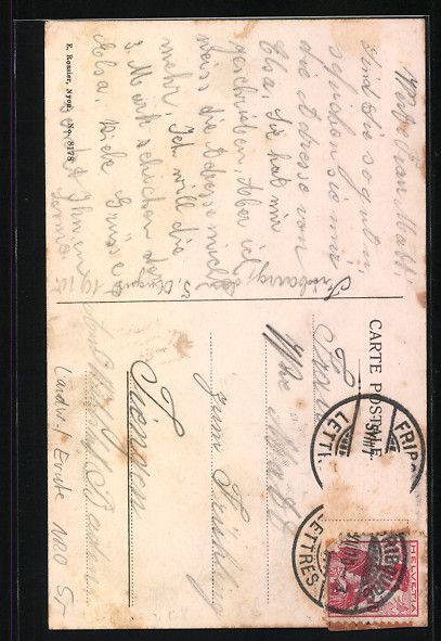 Cartes postales: Junge Frau mit Sichel in Schweizer Trach – D'occasion à Berlin par bartko-reher 1